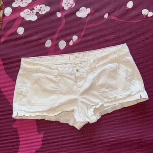Hollister Women's White Jean Shorts